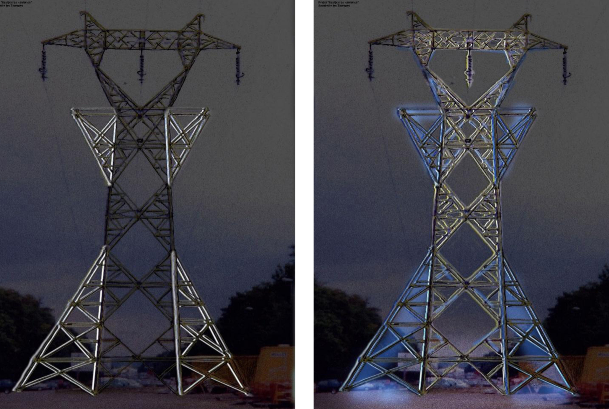 Amarelus, project for a transformed electric tower